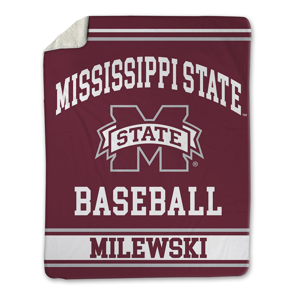Mississippi State - NCAA Baseball : Kevin Milewski - Blanket-0