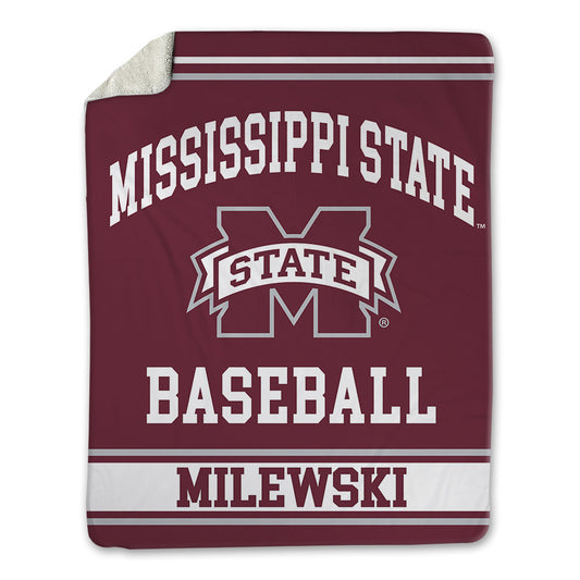 Mississippi State - NCAA Baseball : Kevin Milewski - Blanket-0