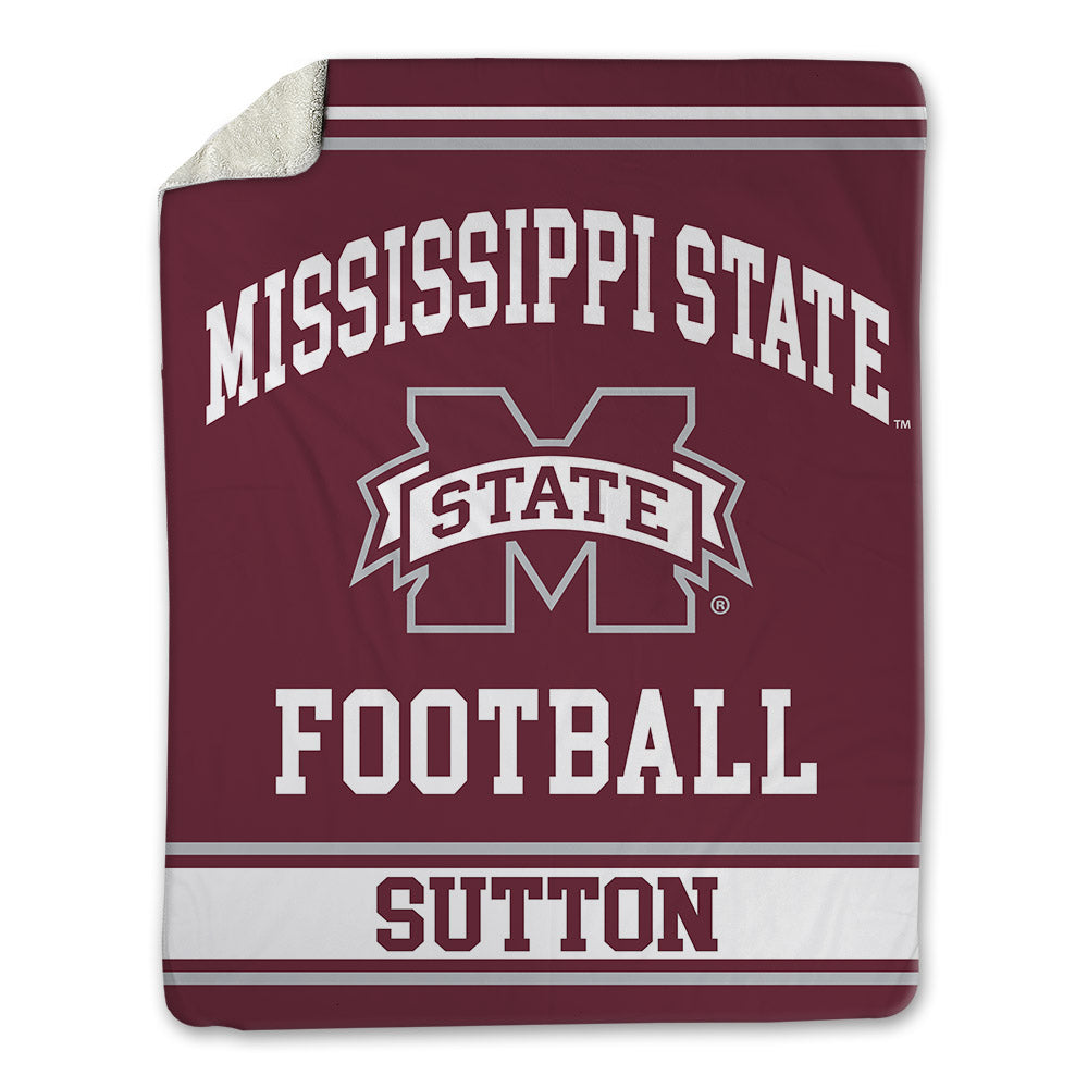 Mississippi State - NCAA Football : Vic Sutton - Blanket-0