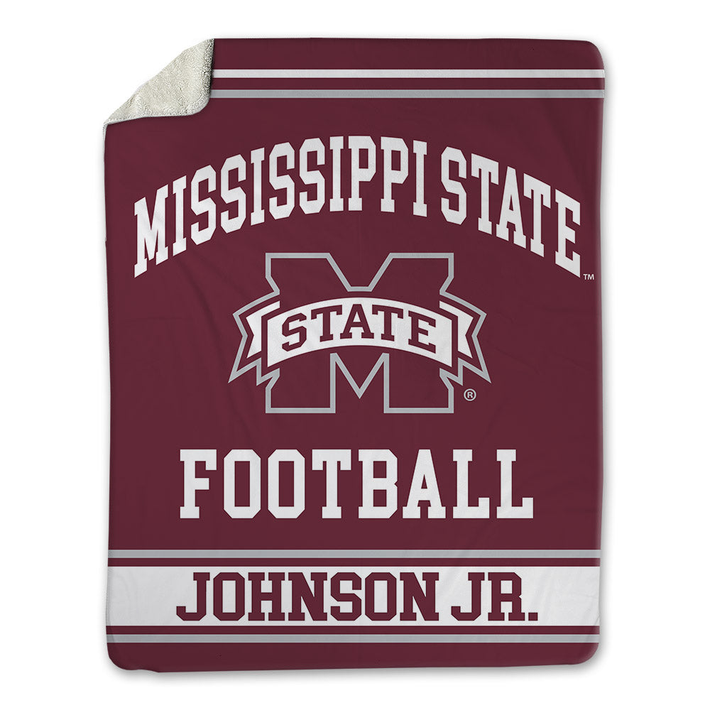 Mississippi State - NCAA Football : Terrell Johnson Jr. - Blanket-0