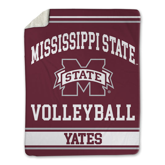 Mississippi State - NCAA Women's Volleyball : mckenna yates - Blanket-0