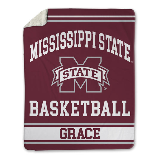 Mississippi State - NCAA Men's Basketball : King Grace - Blanket-0