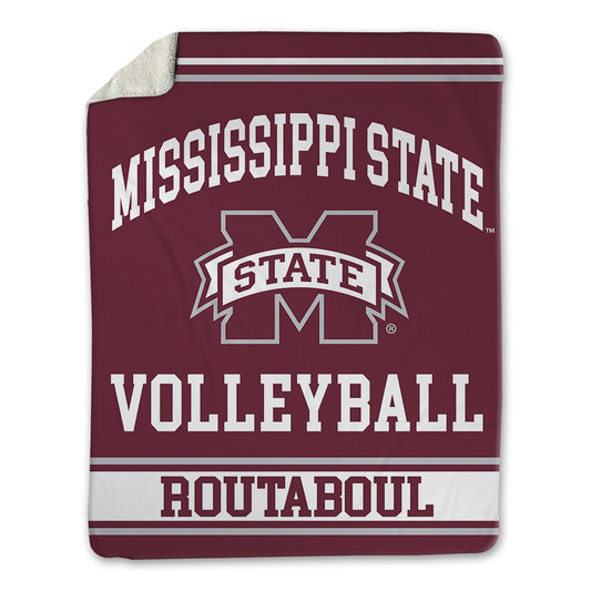Mississippi State - NCAA Women's Volleyball : Paloma Routaboul - Blanket-0