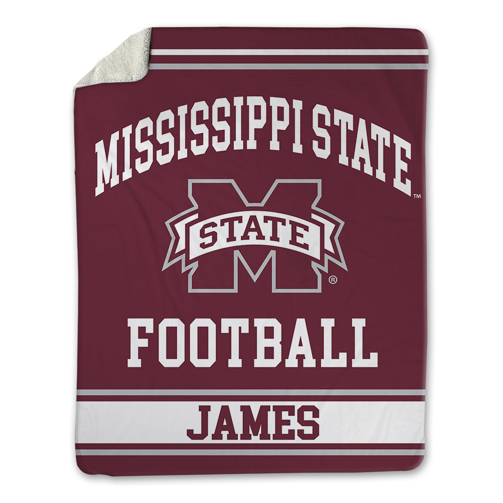 Mississippi State - NCAA Football : Lakendrick James - Blanket-0