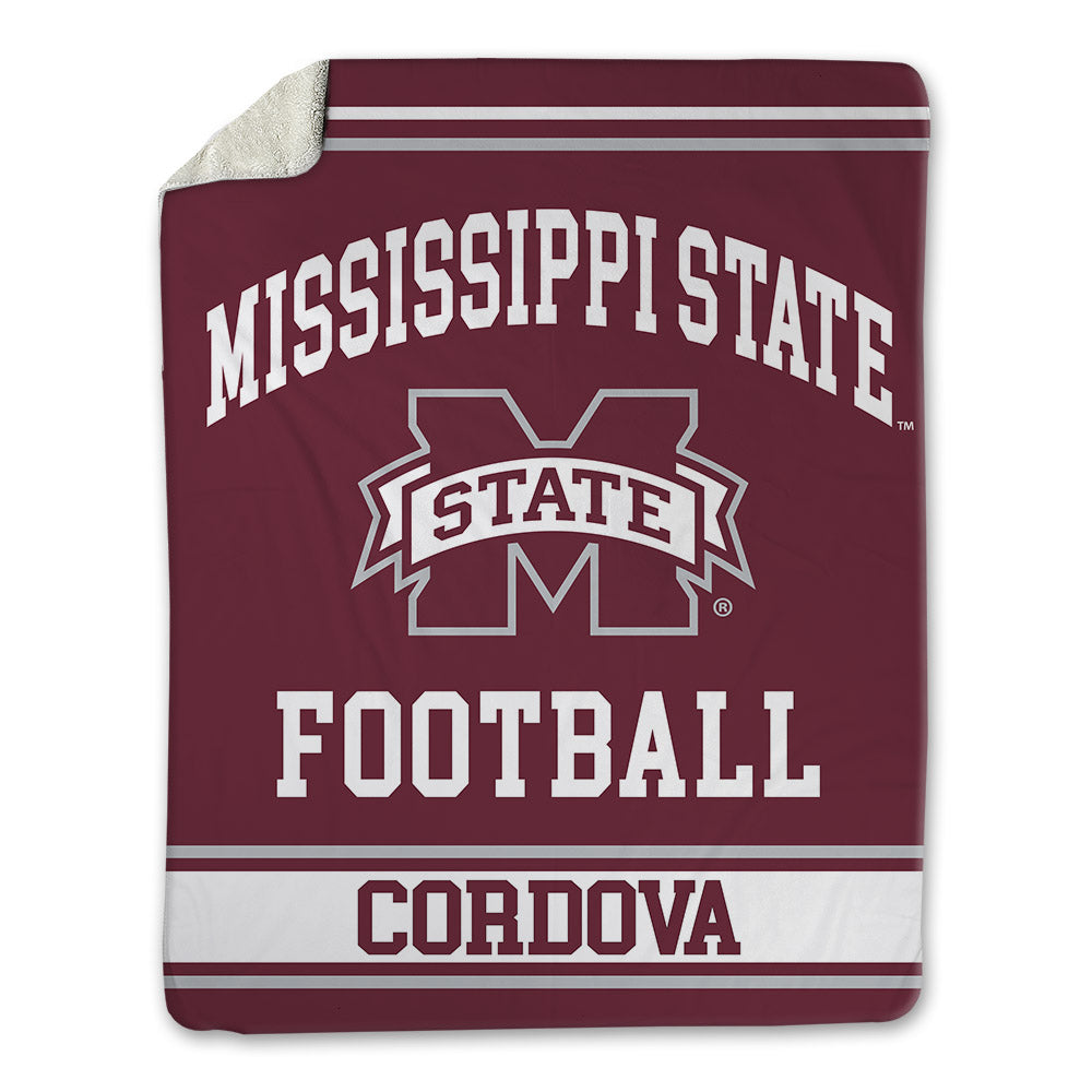 Mississippi State - NCAA Football : Gus Cordova - Blanket-0