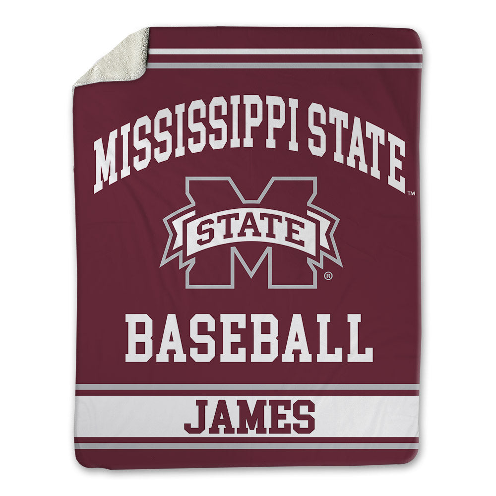 Mississippi State - NCAA Baseball : Chone James - Blanket-0