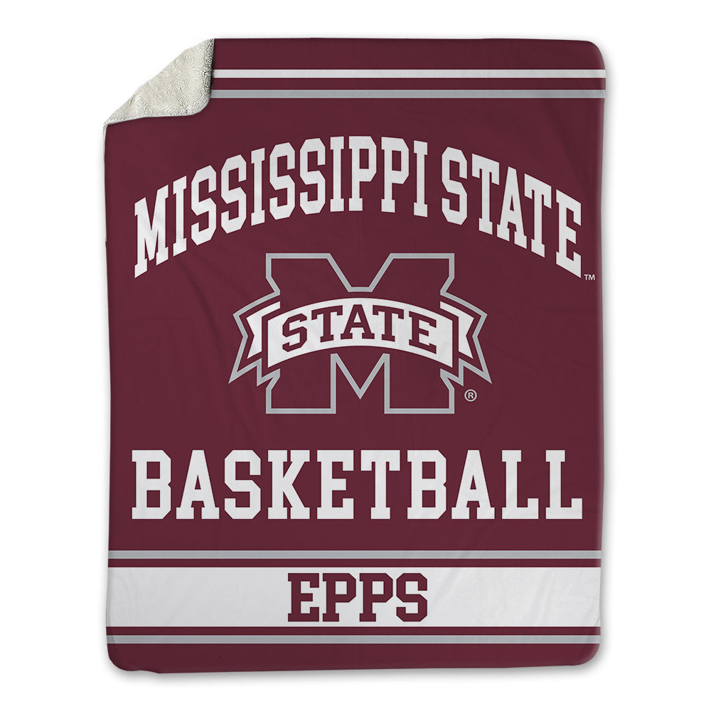Mississippi State - NCAA Men's Basketball : Jayden Epps - Blanket-0