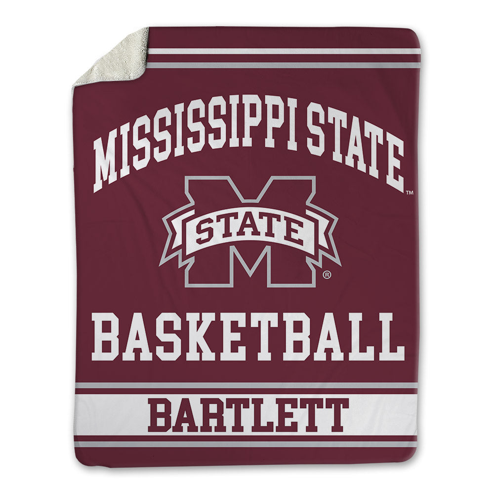 Mississippi State - NCAA Men's Basketball : Tee Bartlett - Blanket-0