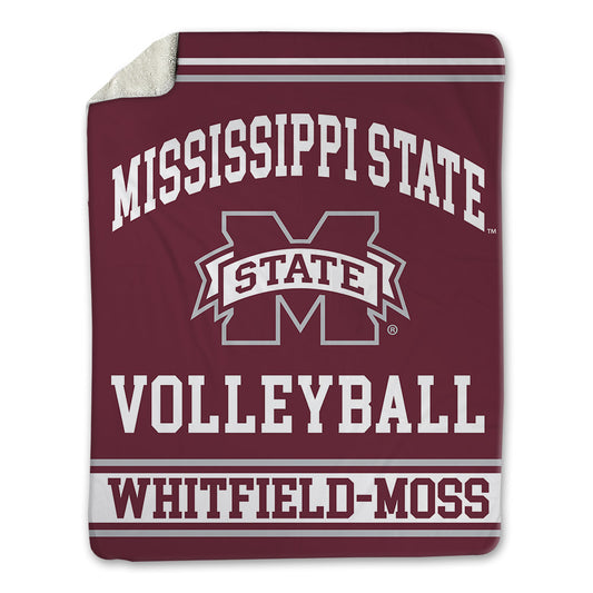 Mississippi State - NCAA Women's Volleyball : Gha’Naye Whitfield-Moss - Blanket-0
