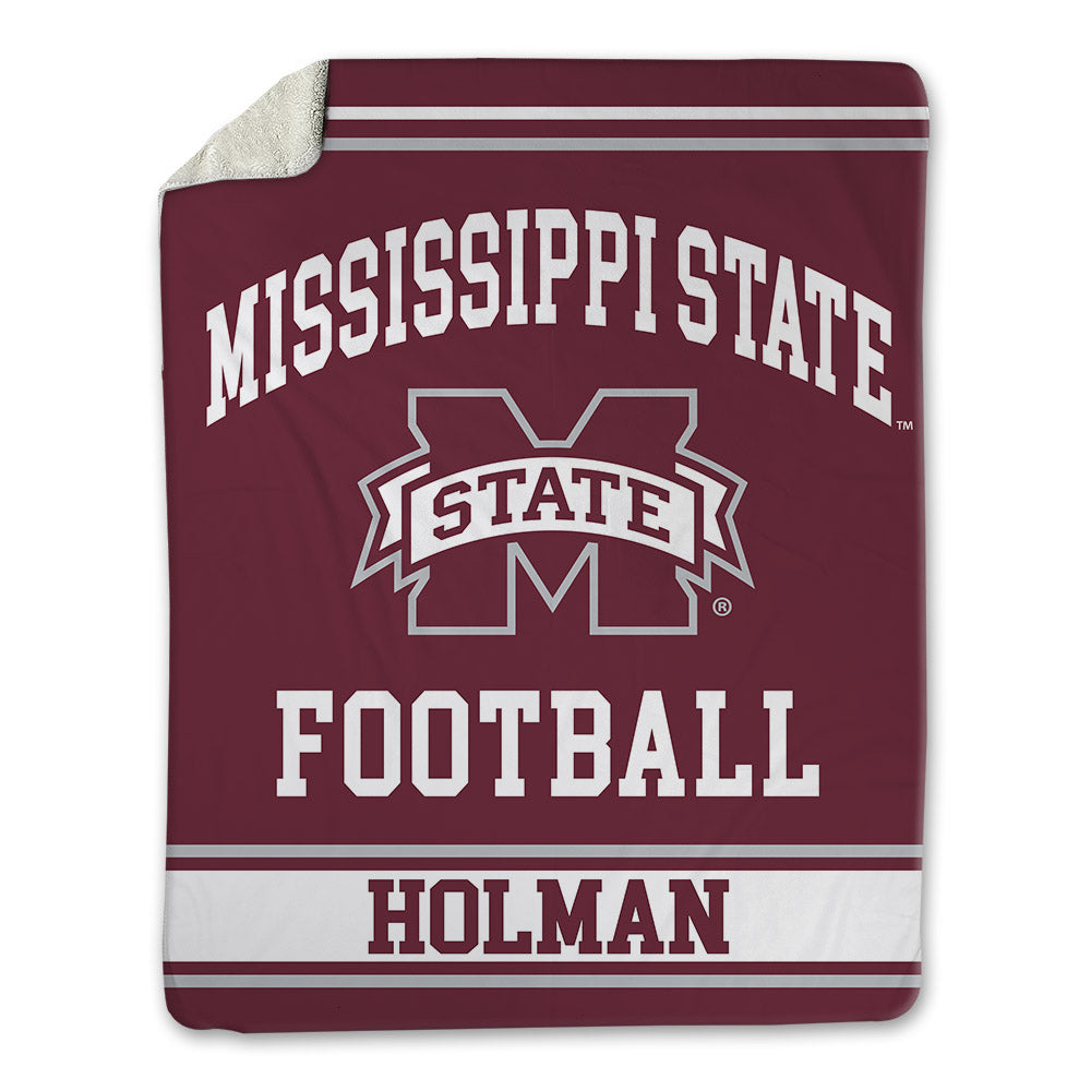 Mississippi State - NCAA Football : Gavin Holman - Blanket-0