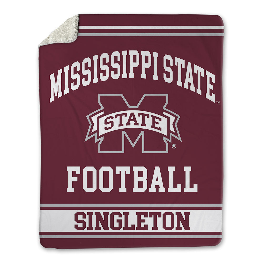 Mississippi State - NCAA Football : Kaylib Singleton - Blanket-0