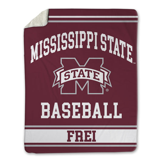 Mississippi State - NCAA Baseball : Gehrig Frei - Blanket-0