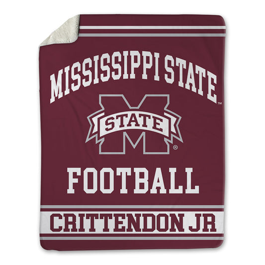 Mississippi State - NCAA Football : Tico Crittendon Jr - Blanket-0