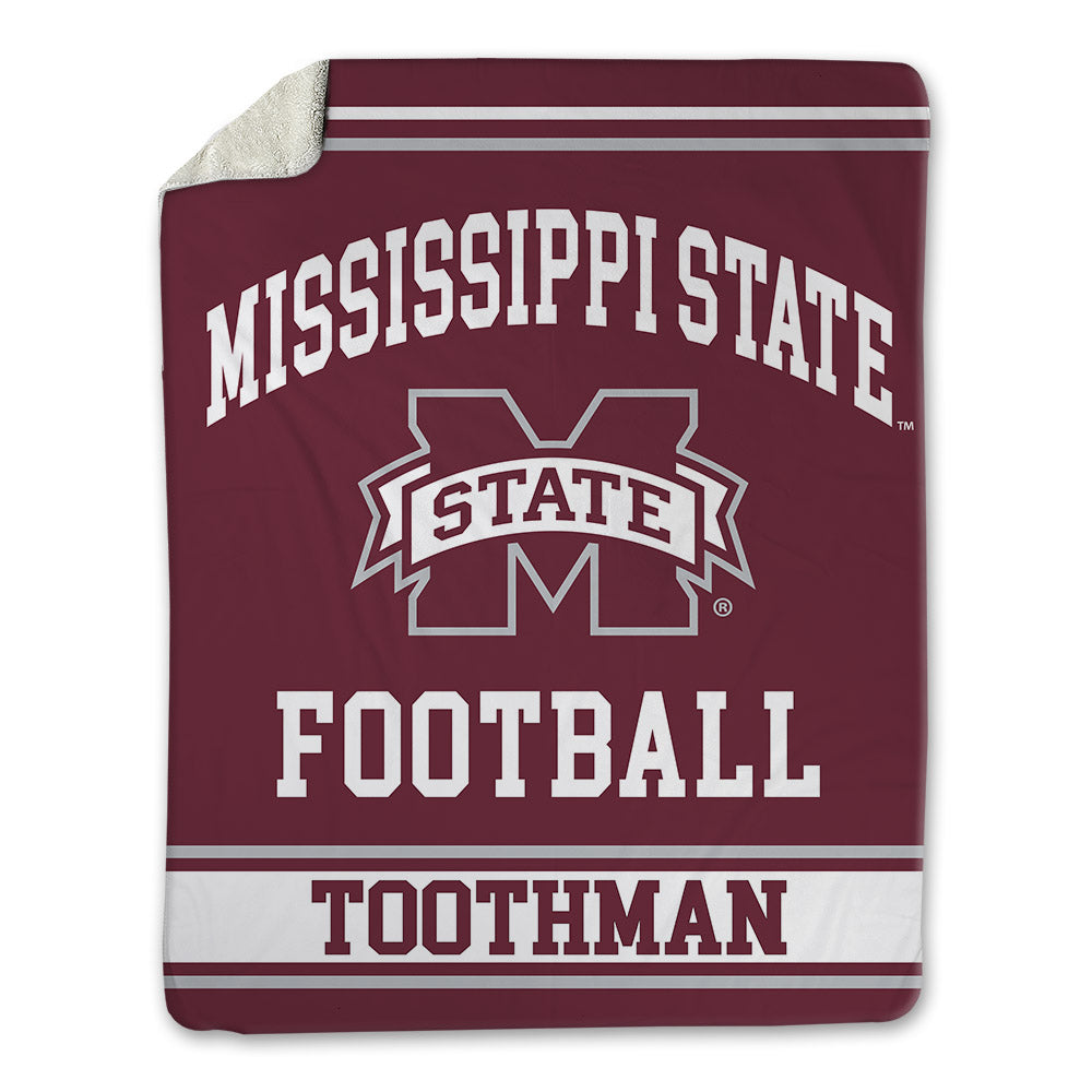 Mississippi State - NCAA Football : Dalton Toothman - Blanket-0