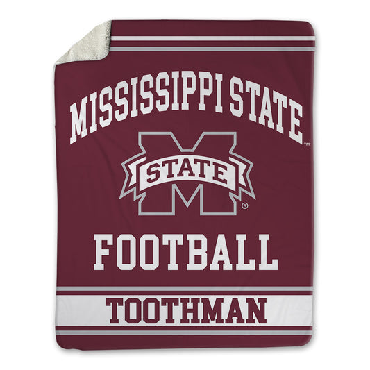 Mississippi State - NCAA Football : Dalton Toothman - Blanket-0