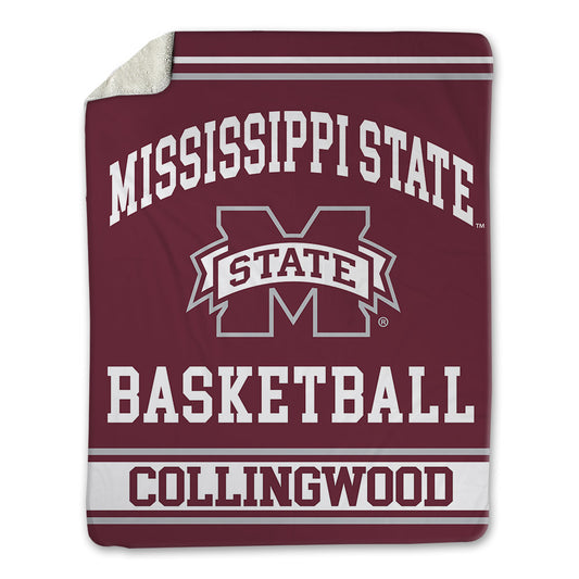 Mississippi State - NCAA Men's Basketball : Jalyn Collingwood - Blanket-0