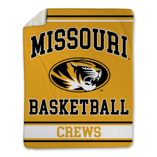 Missouri - NCAA Men's Basketball : Jacob Crews - Blanket-0
