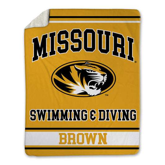 Missouri - NCAA Men's Swimming & Diving : Sam Brown - Blanket-0