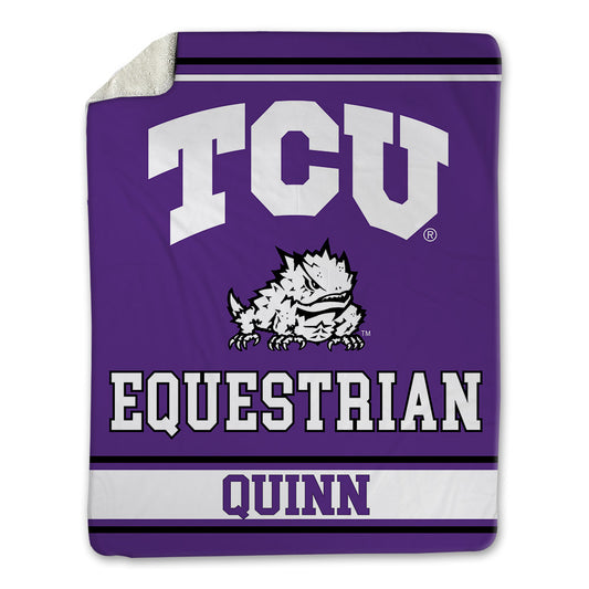 TCU - NCAA Equestrian : Olivia Quinn - Blanket-0