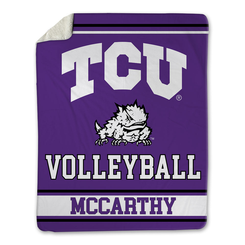 TCU - NCAA Women's Volleyball : Molly Mccarthy - Blanket-0