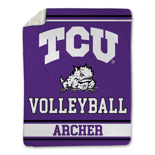 TCU - NCAA Women's Volleyball : Rosemary Archer - Blanket-0