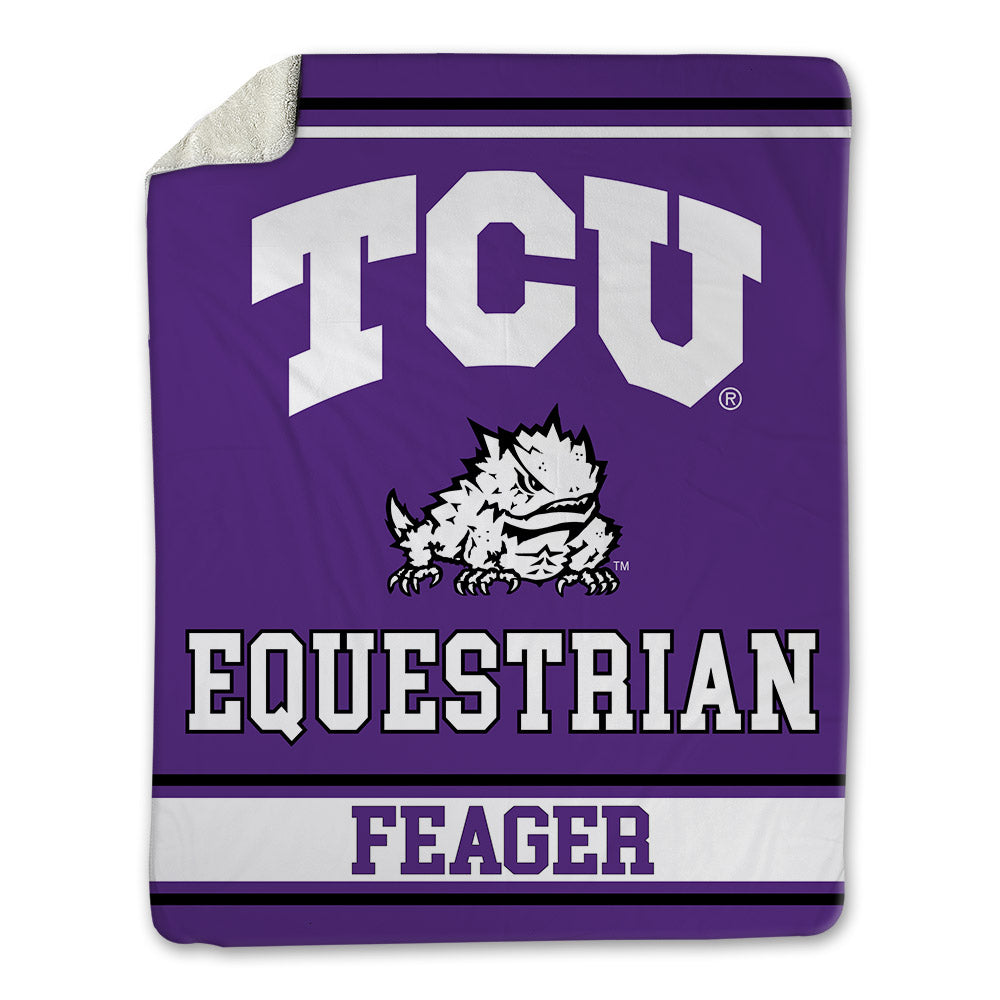 TCU - NCAA Equestrian : Sydney Feager - Blanket-0