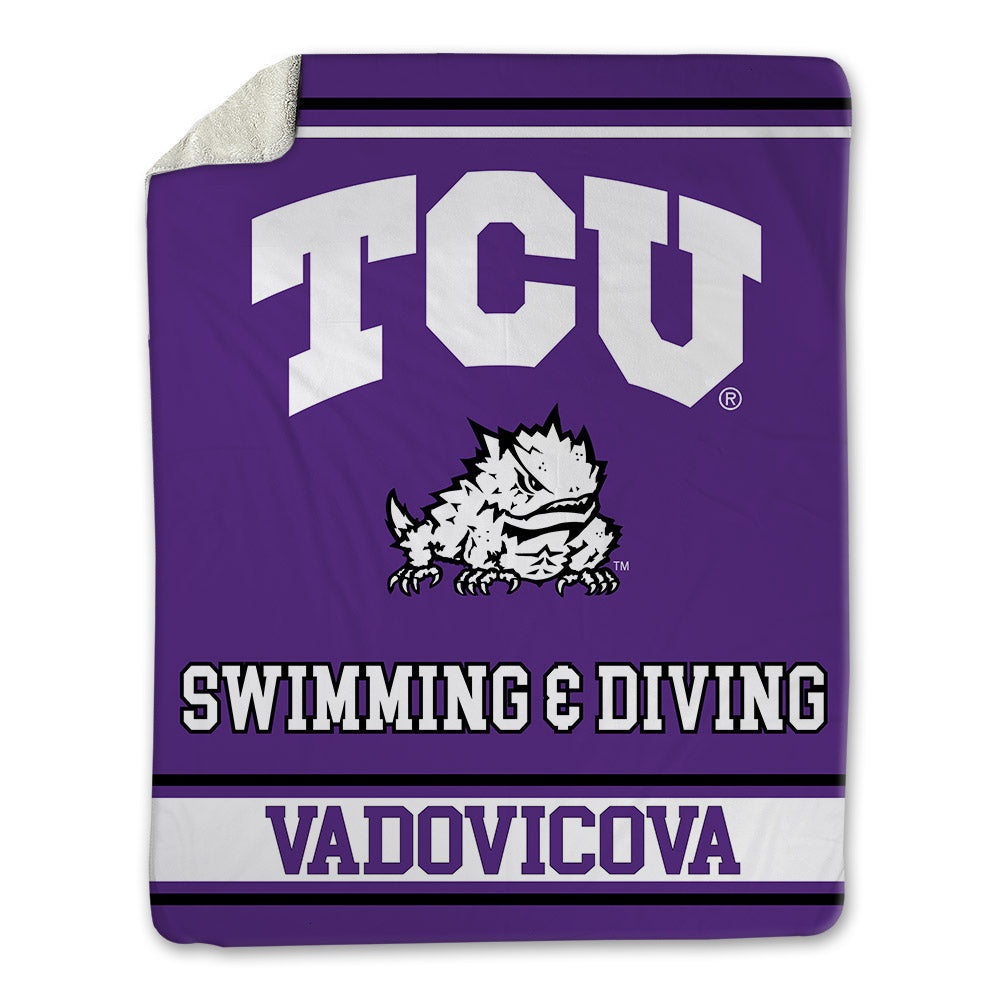 TCU - NCAA Women's Swimming & Diving : Nina Vadovicova - Blanket-0