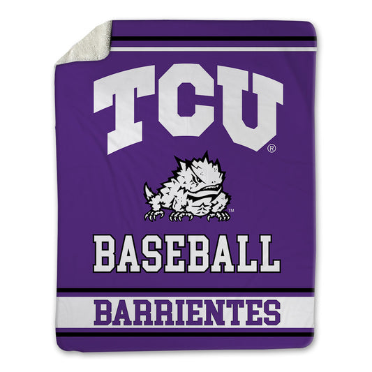 TCU - NCAA Baseball : Aiden Barrientes - Blanket-0