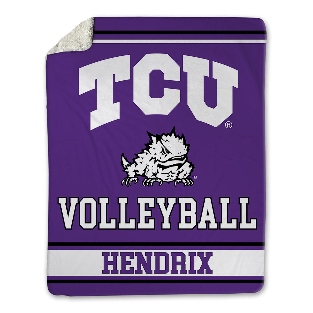 TCU - NCAA Women's Volleyball : Evan Hendrix - Blanket-0