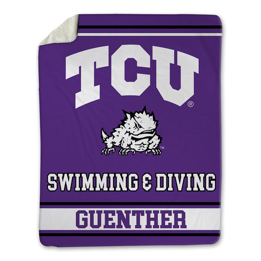 TCU - NCAA Women's Swimming & Diving : Anna-Grace Guenther - Blanket-0