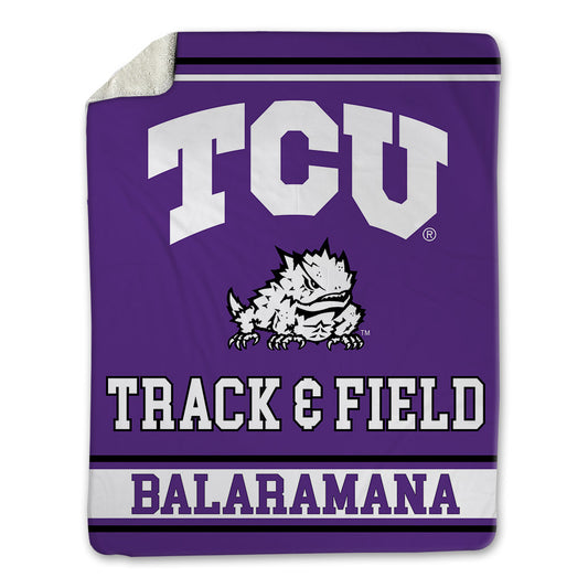 TCU - NCAA Men's Track & Field : Ashvin Balaramana - Blanket-0