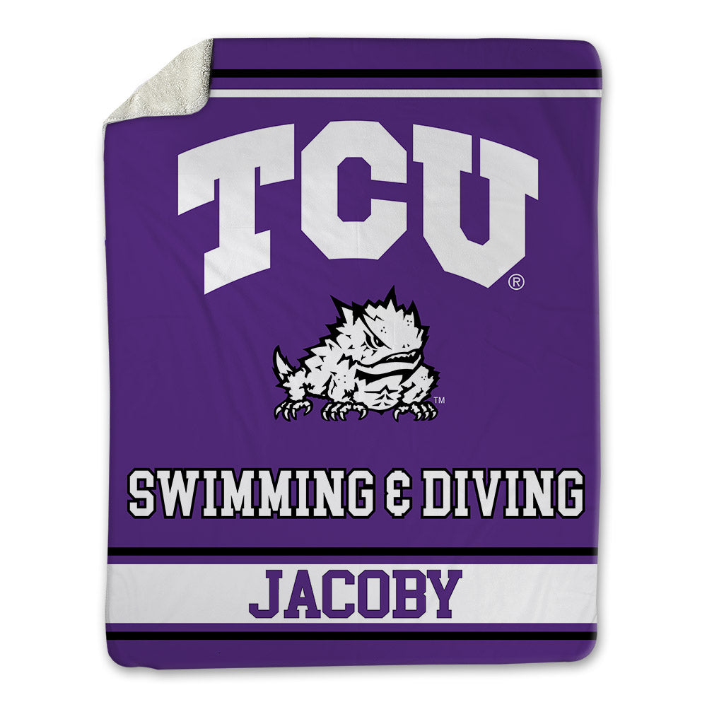 TCU - NCAA Men's Swimming & Diving : Barrett Jacoby - Blanket-0