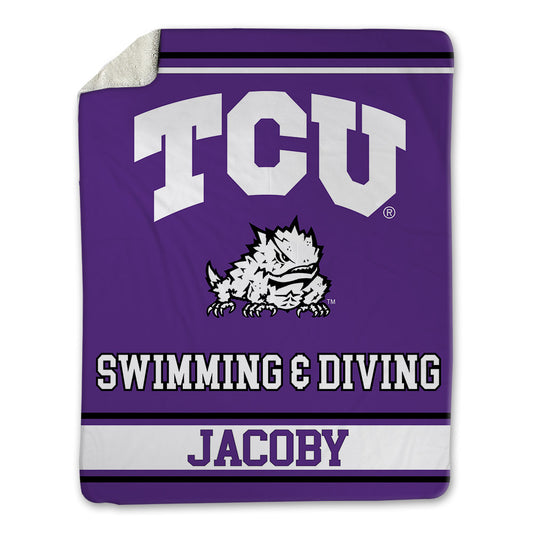 TCU - NCAA Men's Swimming & Diving : Barrett Jacoby - Blanket-0