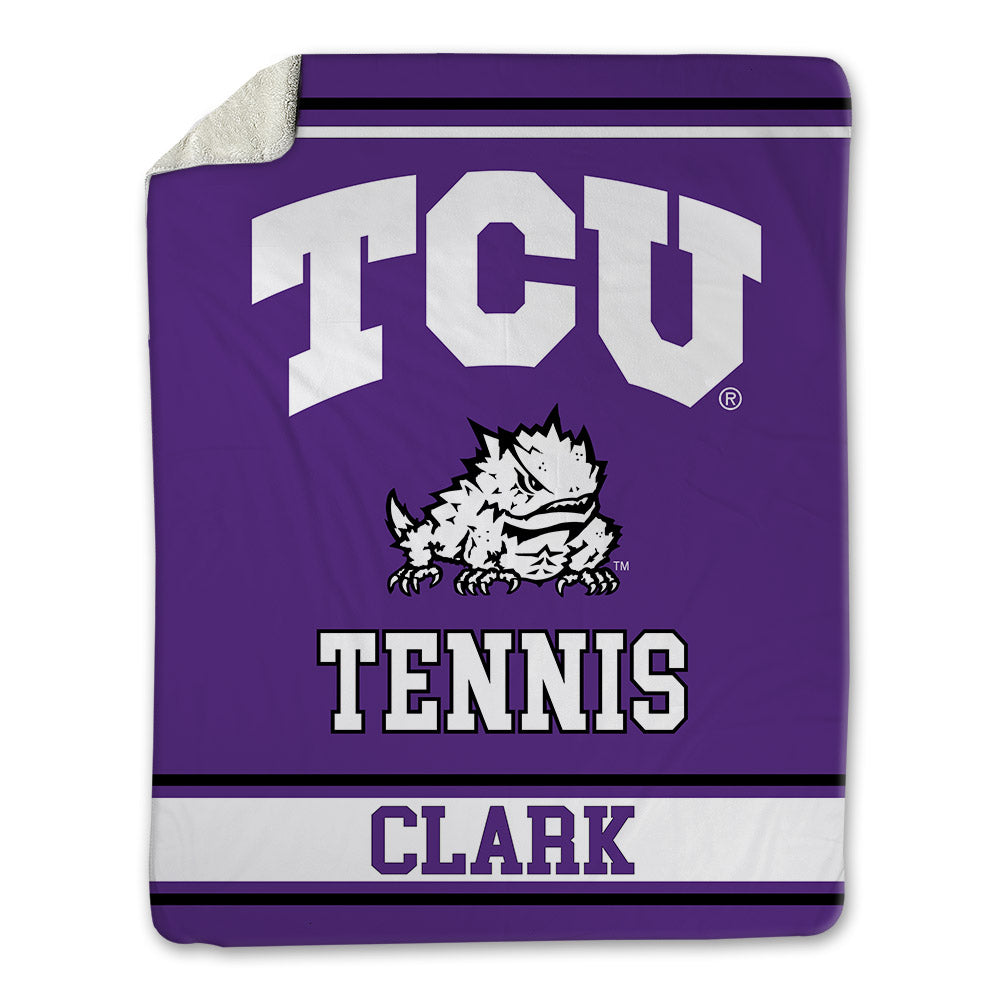 TCU - NCAA Women's Tennis : Caroline Clark - Blanket-0