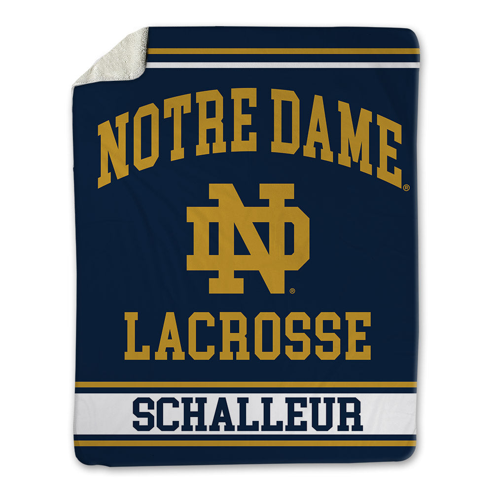Notre Dame - NCAA Women's Lacrosse : Bailey Schalleur - Blanket-0