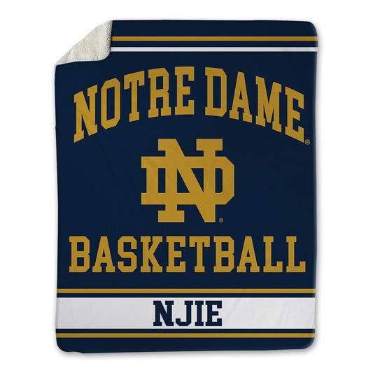 Notre Dame - NCAA Men's Basketball : Kebba Njie - Blanket-0