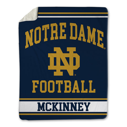 Notre Dame - NCAA Football : D.J. Mckinney - Blanket-0