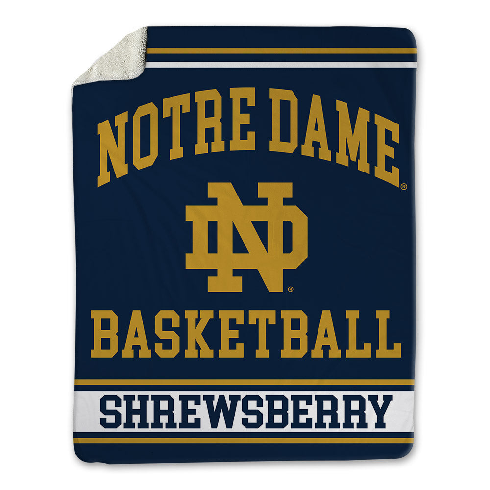 Notre Dame - NCAA Men's Basketball : Nick Shrewsberry - Blanket-0