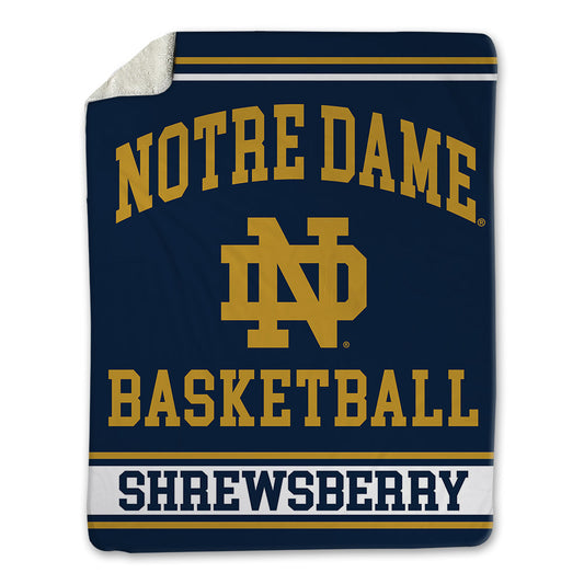 Notre Dame - NCAA Men's Basketball : Nick Shrewsberry - Blanket-0