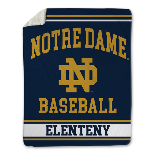 Notre Dame - NCAA Baseball : Connor Elenteny - Blanket-0