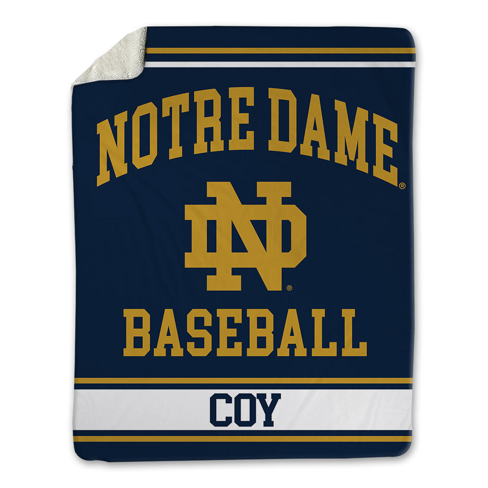 Notre Dame - NCAA Baseball : Noah Coy - Blanket-0