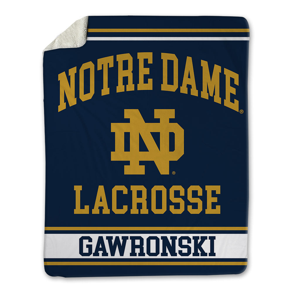 Notre Dame - NCAA Women's Lacrosse : Avery Gawronski - Blanket-0