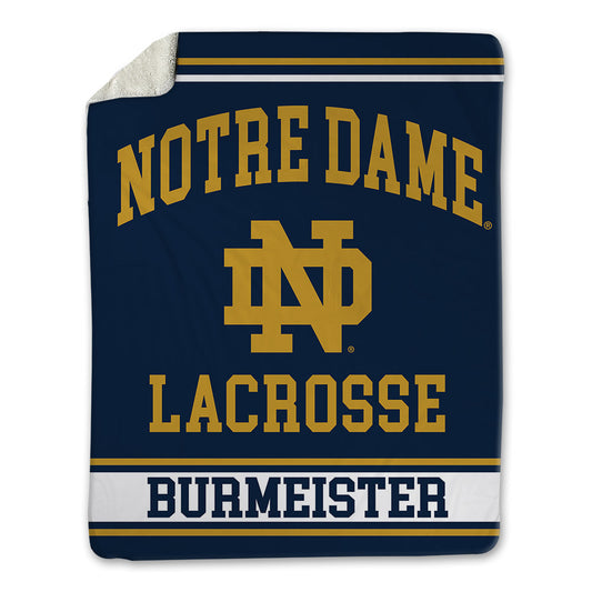 Notre Dame - NCAA Men's Lacrosse : Ben Burmeister - Blanket-0