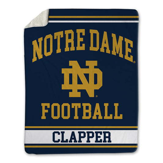 Notre Dame - NCAA Football : Jakobe Clapper - Blanket-0