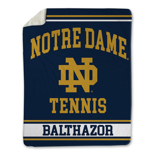 Notre Dame - NCAA Men's Tennis : Nolan Balthazor - Blanket-0