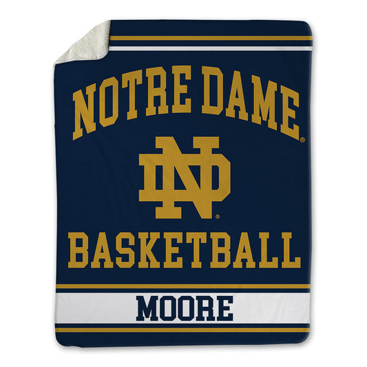 Notre Dame - NCAA Women's Basketball : Iyana Moore - Blanket-0