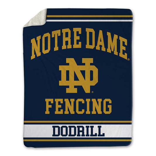 Notre Dame - NCAA Men's Fencing : Grant Dodrill - Blanket-0