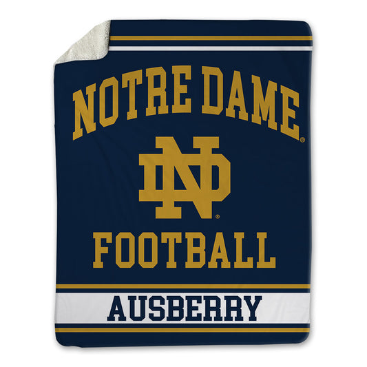 Notre Dame - NCAA Football : Jaiden Ausberry - Blanket-0