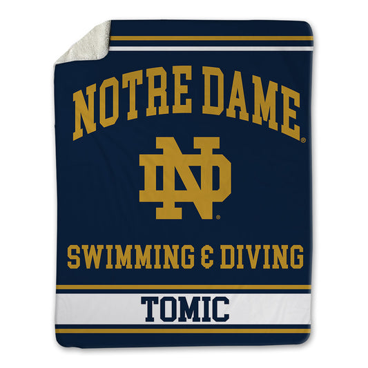 Notre Dame - NCAA Men's Swimming & Diving : Hrvoje Tomic - Blanket-0