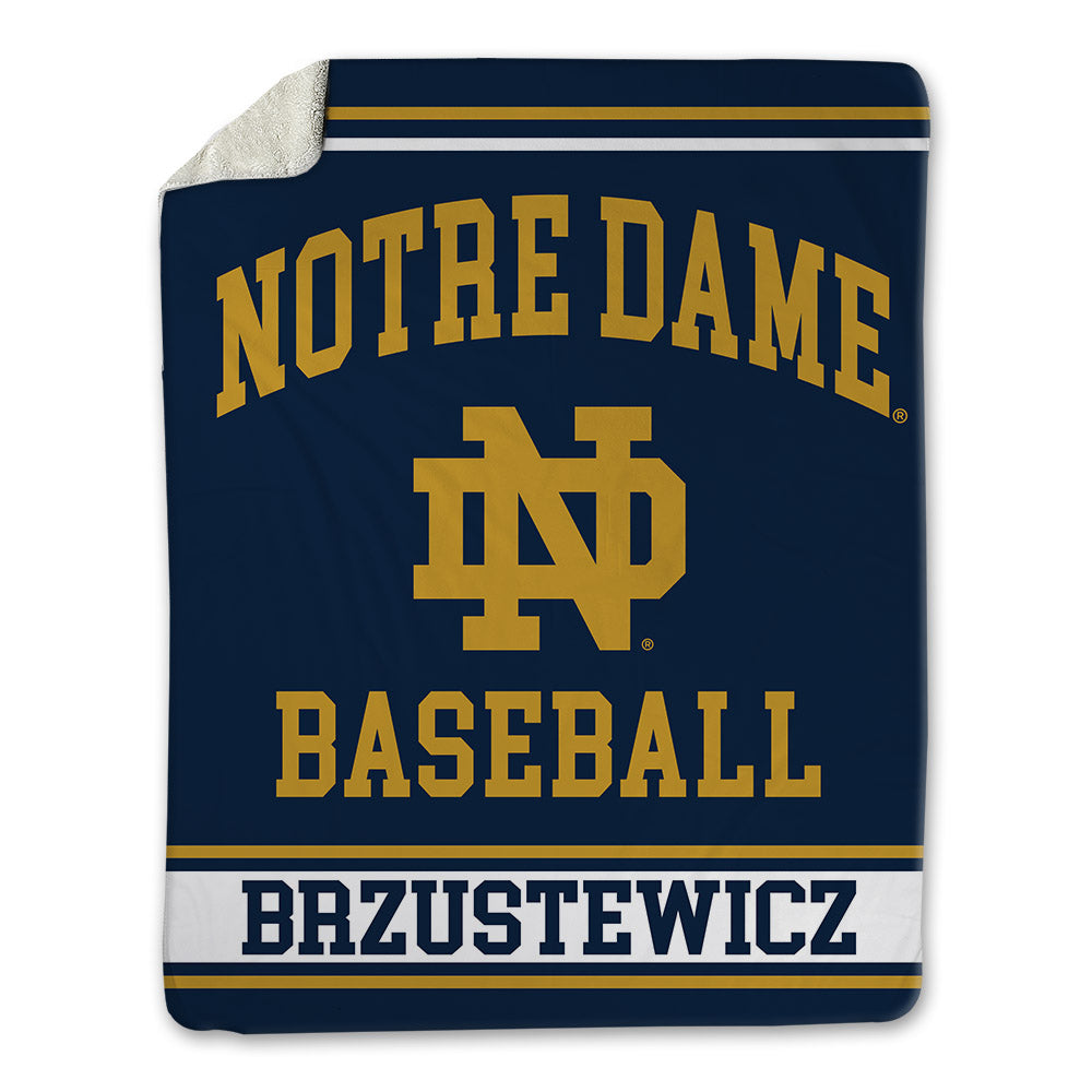 Notre Dame - NCAA Baseball : Parker Brzustewicz - Blanket-0